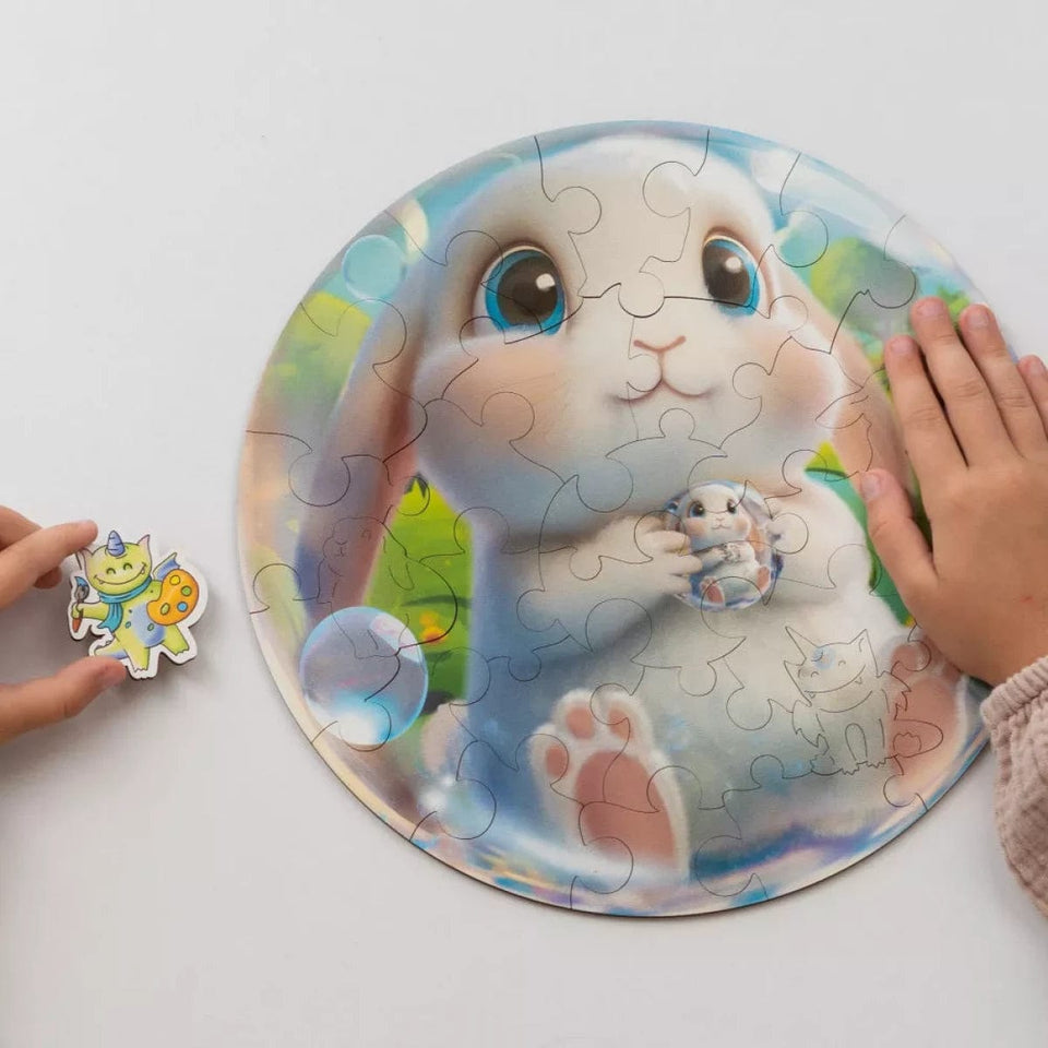 Rabbit Bubblezz Jigsaw Puzzle