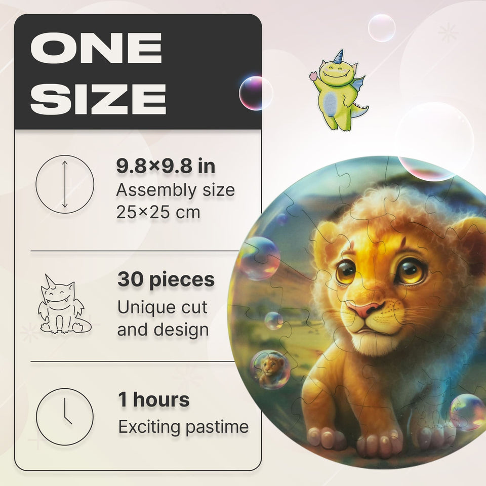 Lion Bubblezz Jigsaw Puzzle