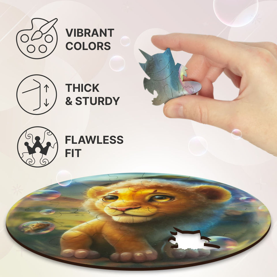 Lion Bubblezz Jigsaw Puzzle