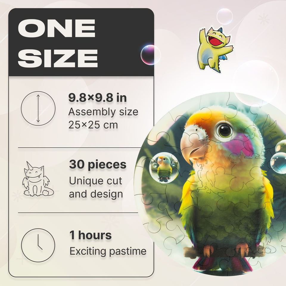 Parrot Bubblezz Jigsaw Puzzle