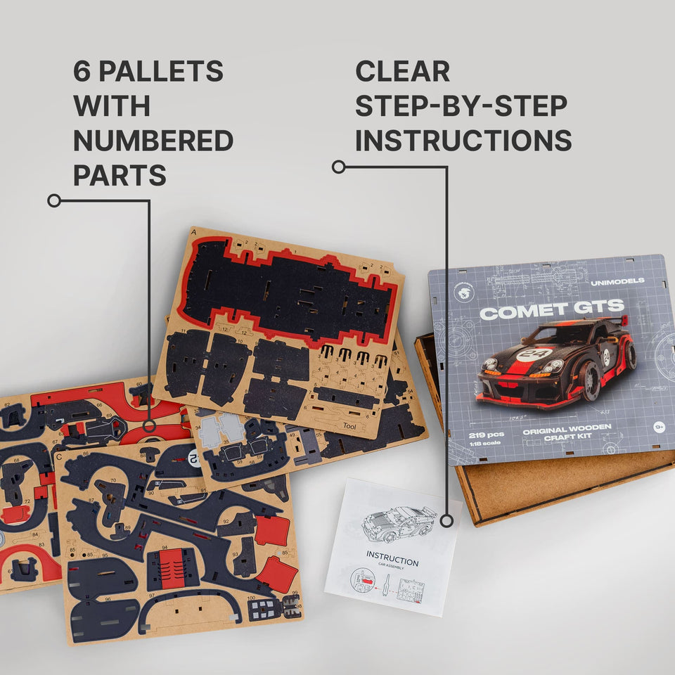 Comet GTS Black-Red Puzzle