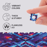 Neon Geometry Jigsaw Puzzle