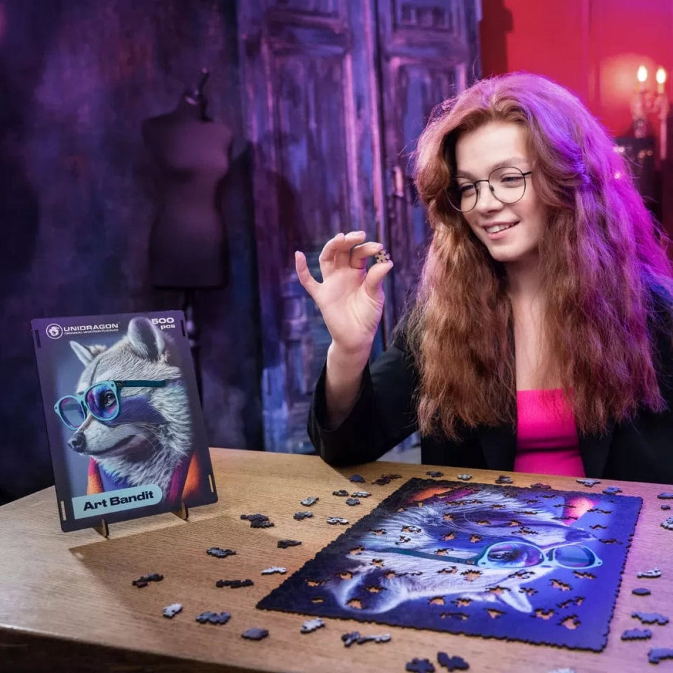 Raccoon Bandit Jigsaw Puzzle